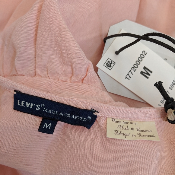 NWT Levi's Made & Crafted collection Villa Blouse. Orig. $248 Color coral - Picture 6 of 10